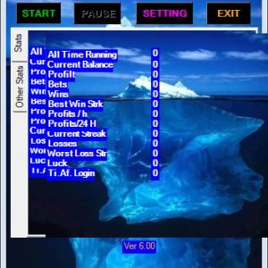 Iceberg Roulette Bot main window