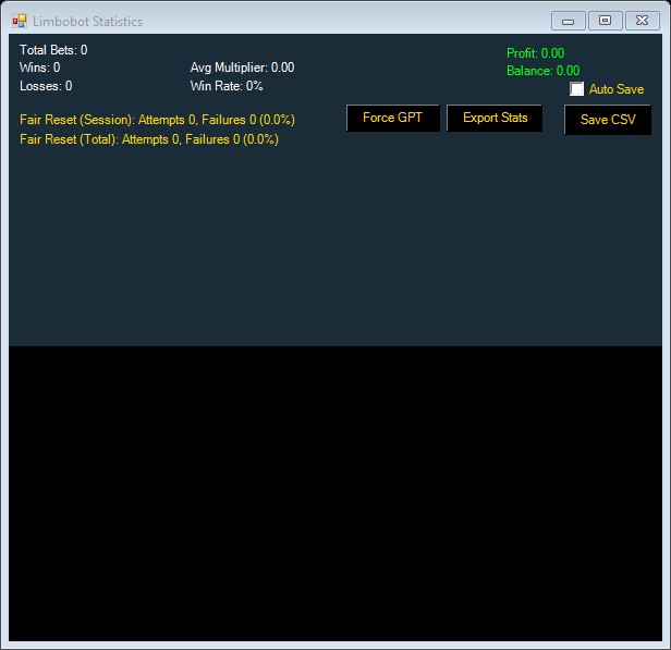 stake-limbo-bot-2026-ai-03-stats - StakeProSoft Stake Limbo Bot 2026 AI stats window
