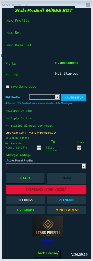 Stake Mines Bot 2027 screenshot